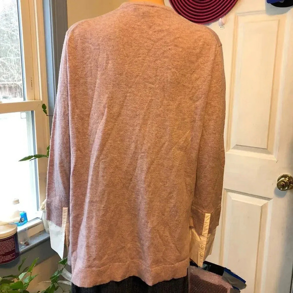 J.Crew Wool Blend Women V Neck Pullover Sweater Size M - Picture 2 of 9